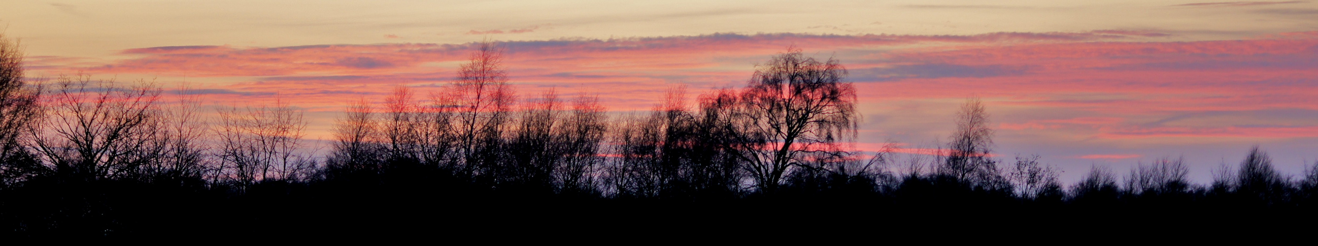 kein Panorama, nur Abendhimmel.