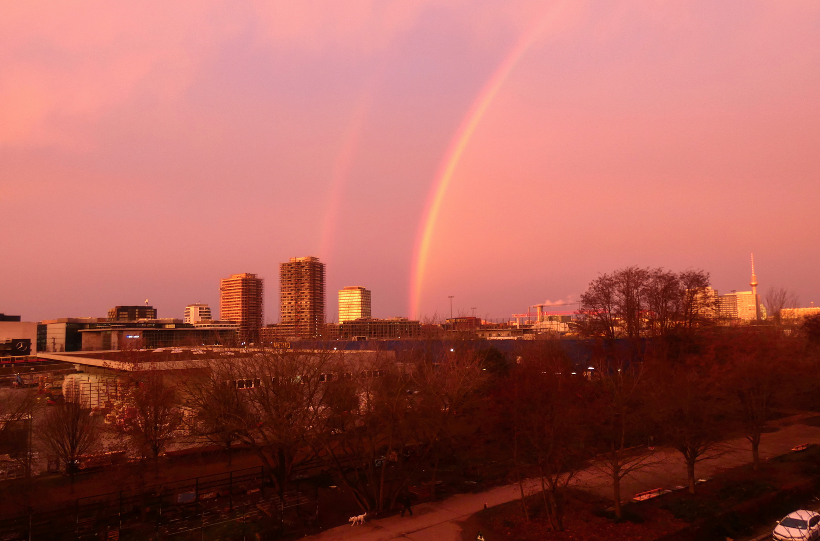 kein Regen und 2 Regenbögen