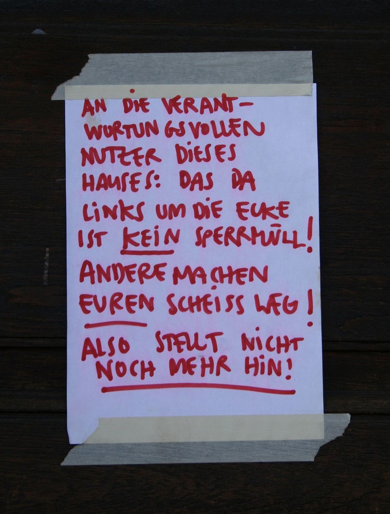 Kein Sperrmüll Foto & Bild quatsch, fun und rätselecke, witzige
