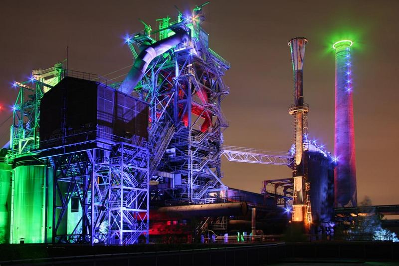 Kein Vollmond über dem Landschaftspark Duisburg Nord (FC Treffen 29.10.2006)