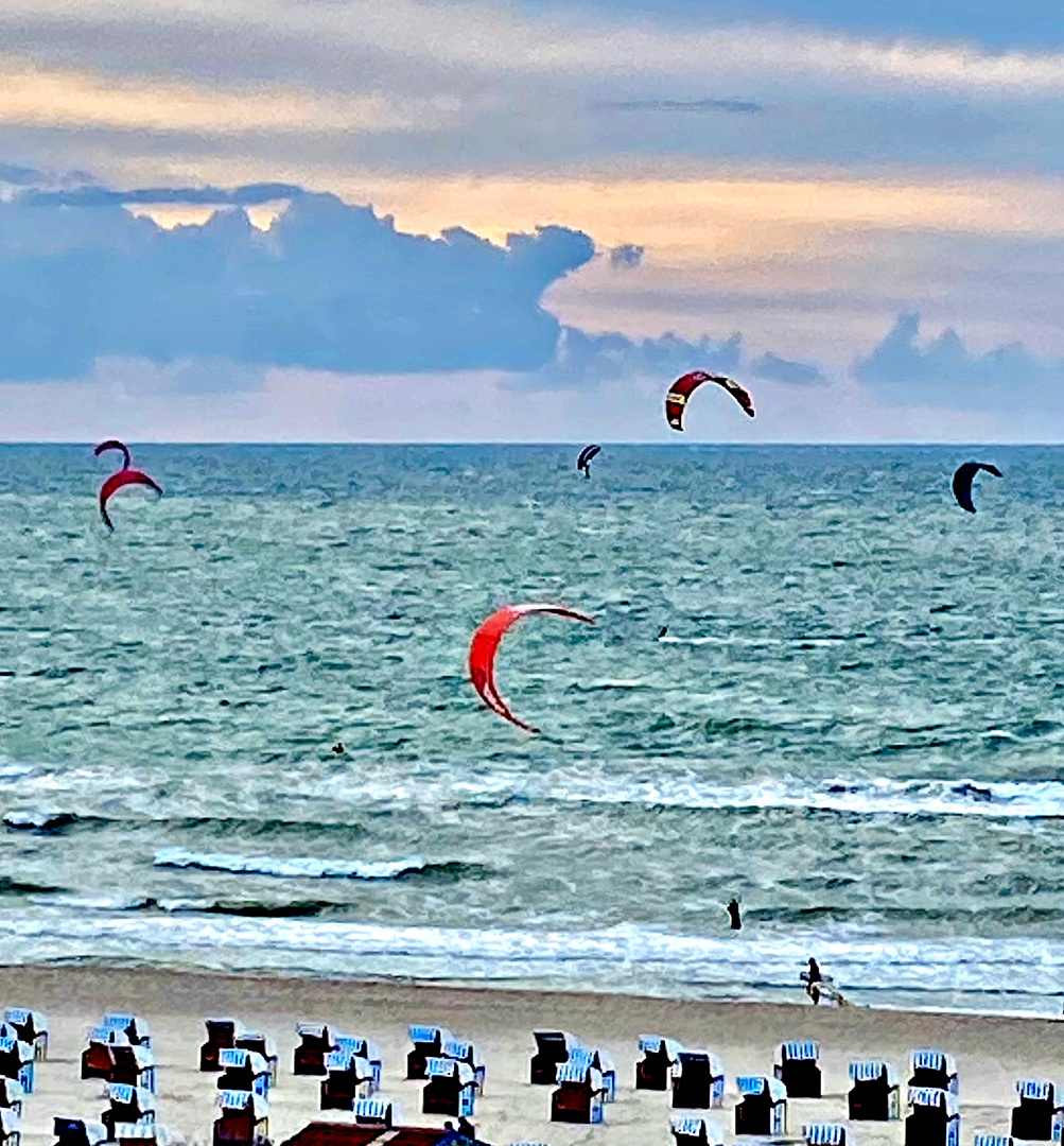 Kein Wetter für Strandkorbnutzung ;-))