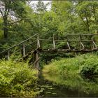 keine Brücke sondern eine Bank im Spreewald