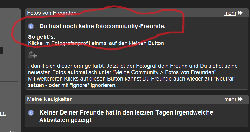 keine Freunde :-(