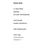 Keine Zeit BS 3 - 5