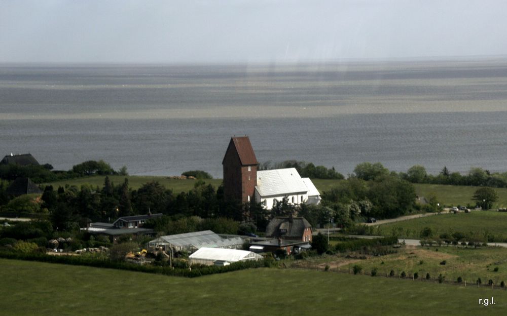 Keitumer Kirche aus der Luft