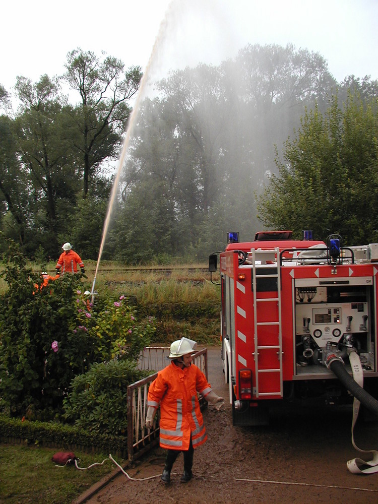 Keller wird ausgepumpt