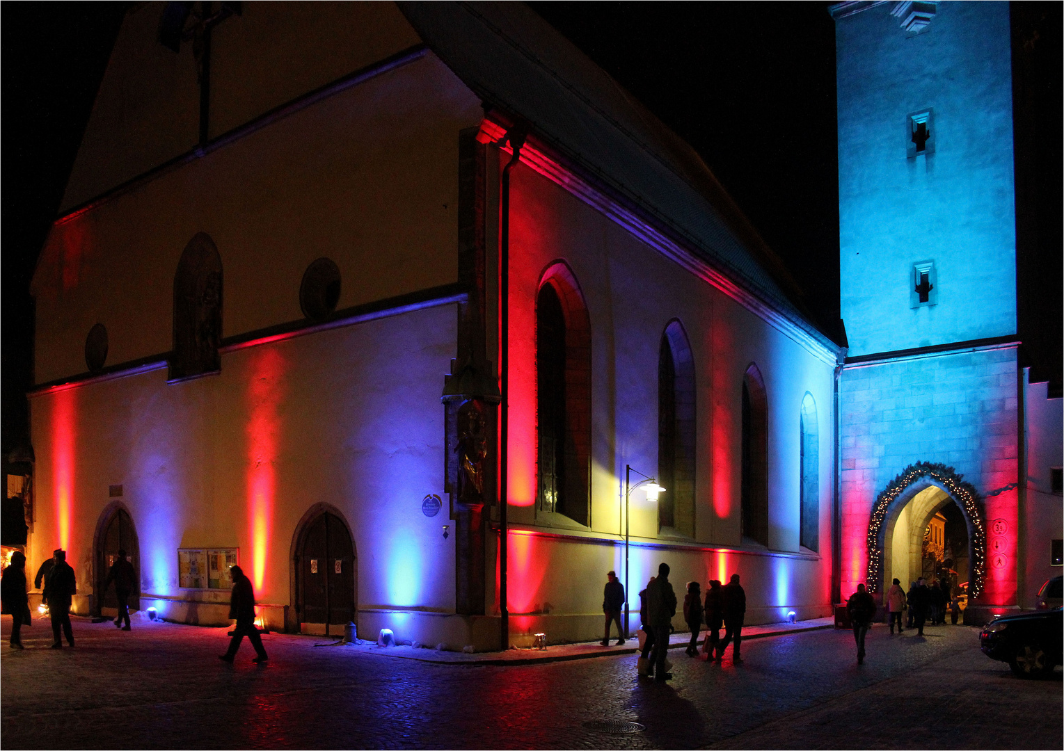 Kemnather Stadtpfarrkirche beim Candlelight - Shopping 2013