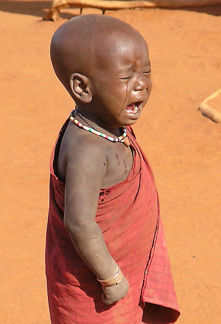 Kenia Weinendes Kind