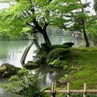 Kenrokuen-Garten im Regen - Kanazawa