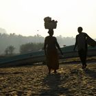 Kerala, Begegnung am Strand