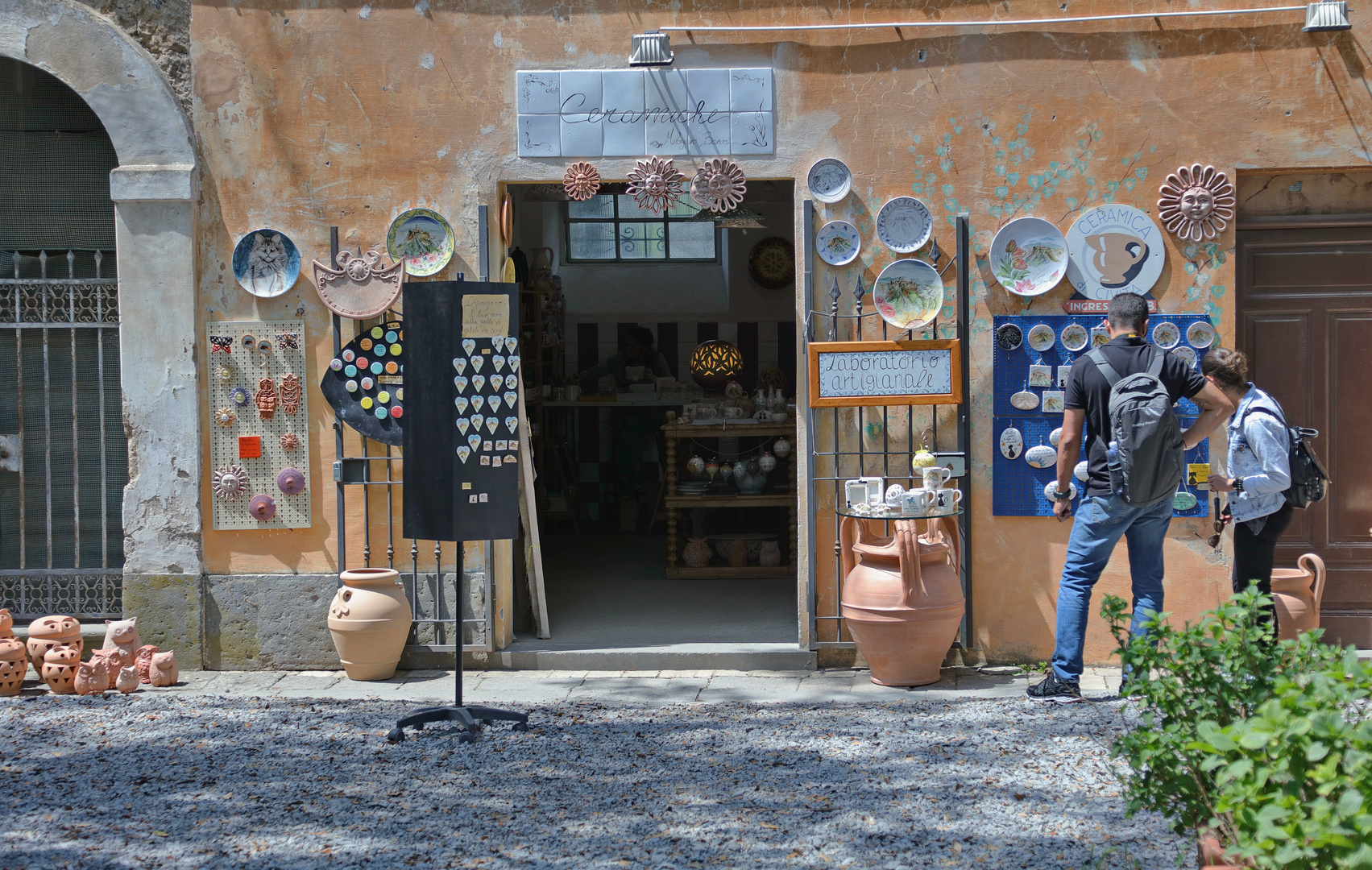 Keramikladen in Bagno Regio - Italien