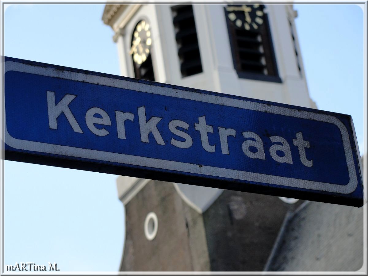 Kerkstraat  (mit Gedicht)