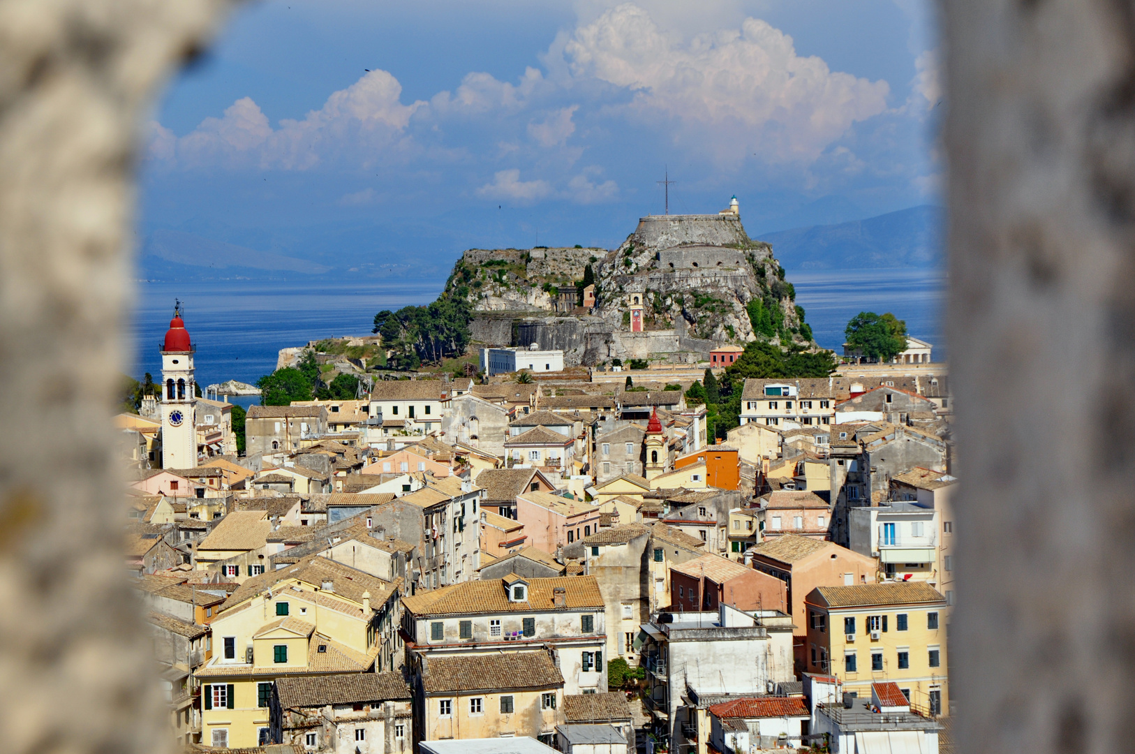 Kerkyra - Blick auf die Altstadt und alte Festung