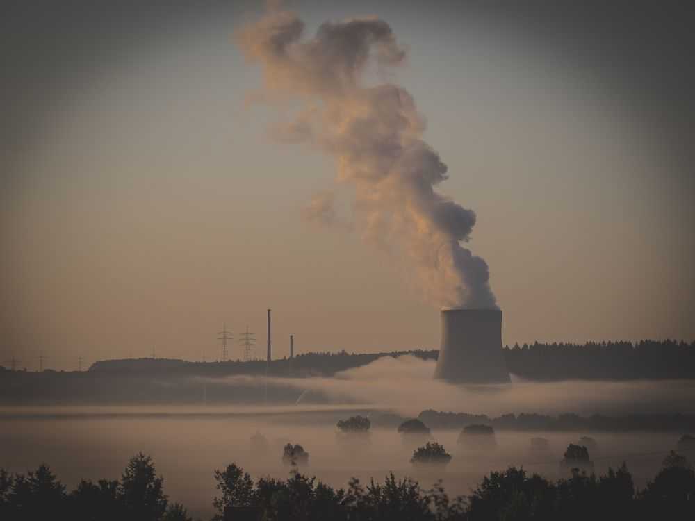Kernkraftwerk Ohu am Morgen