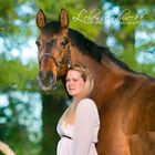 Kerstin and her Hanoverian gelding "Willi"