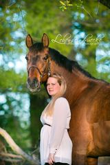 Kerstin and her Hanoverian gelding "Willi"