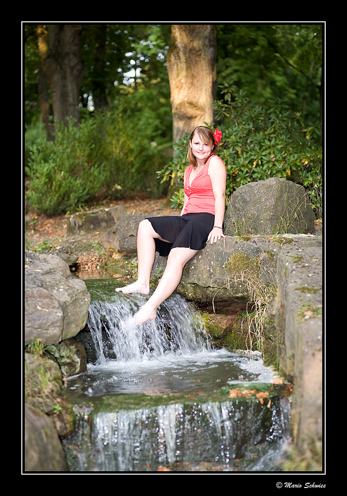 Kerstin im japanischen Garten -2-