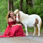 Kerstin mit Pony