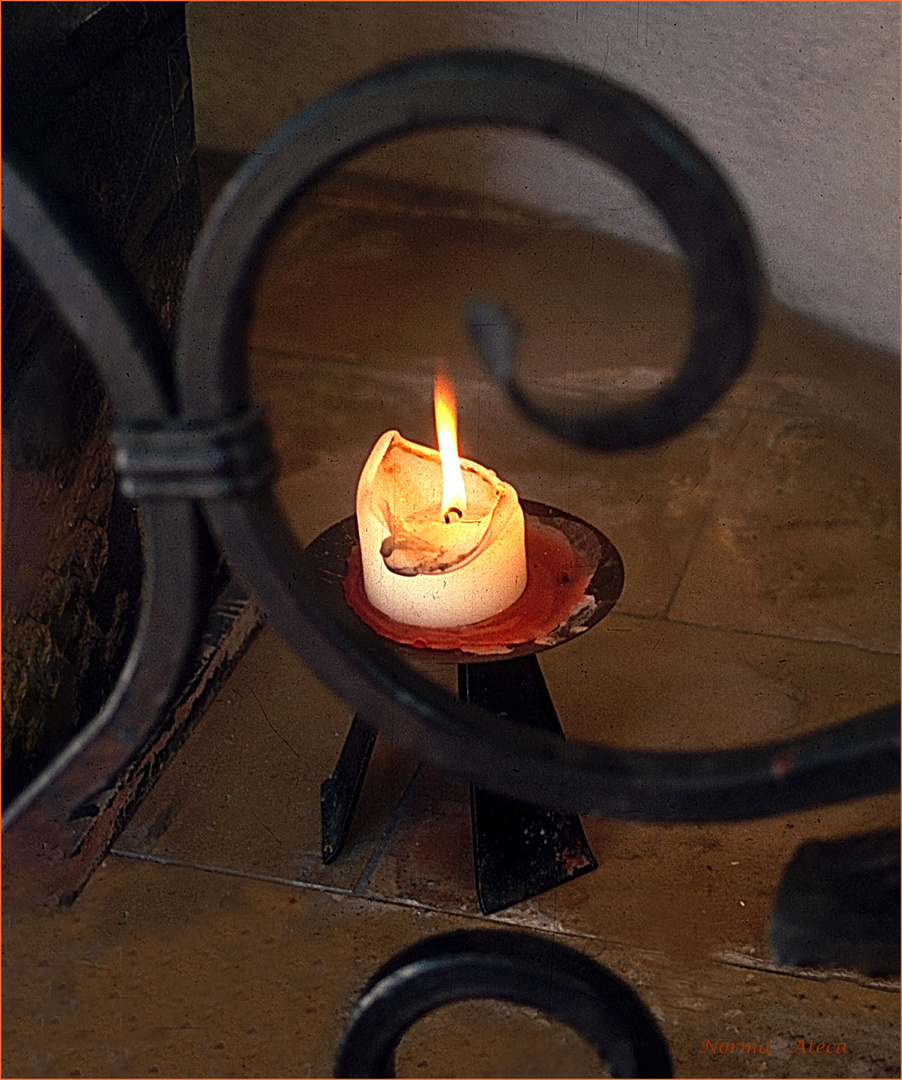 Kerze  beim Jesuschristus