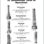 Kerzen-Reiselampe (Fig. 184) für Dunkelkammer