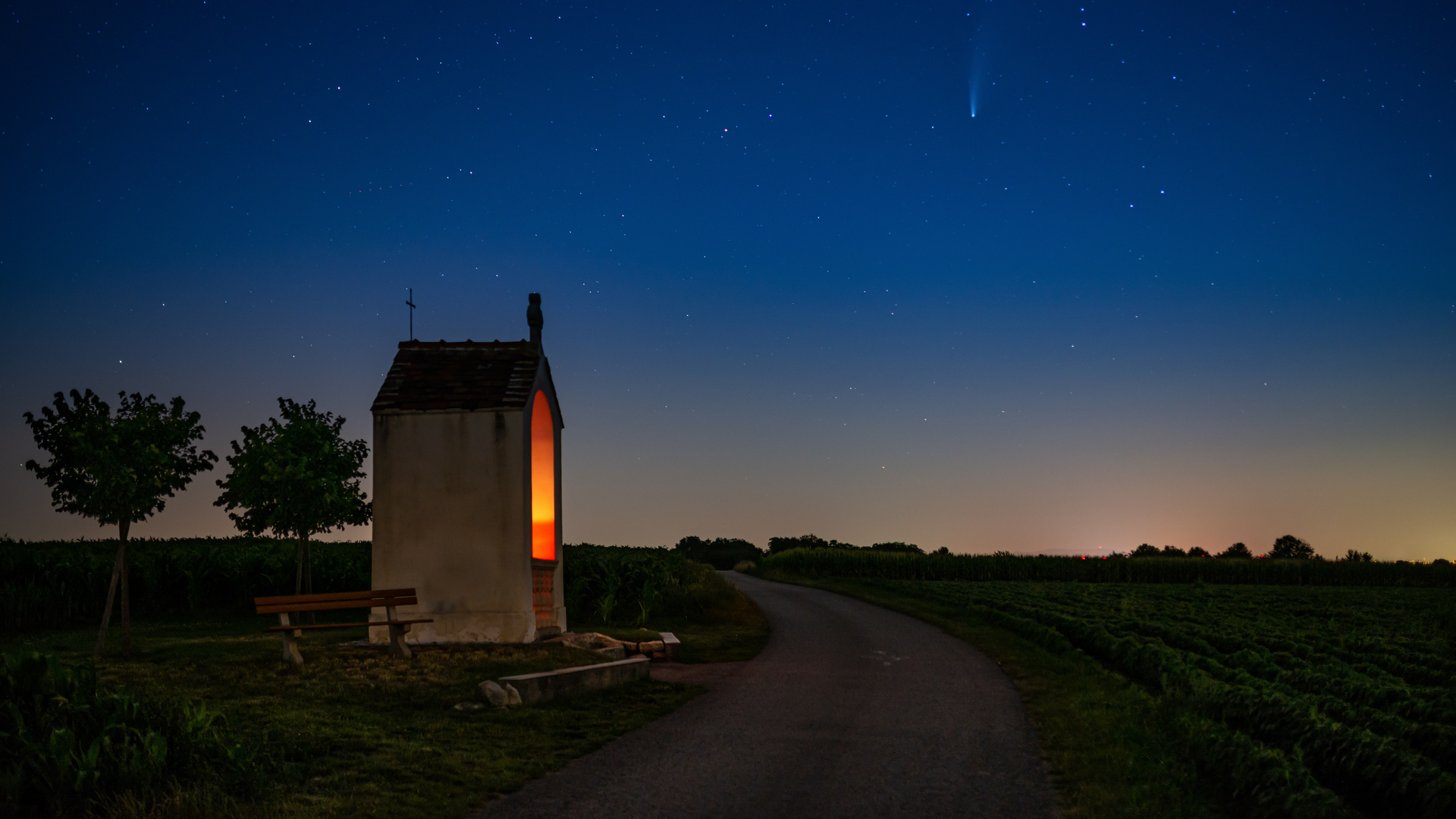 Kerzenlicht und Kometenschein