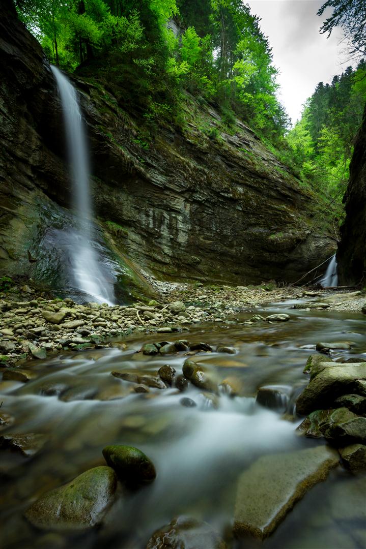 Kesselbachwasserfall bei Scheidegg