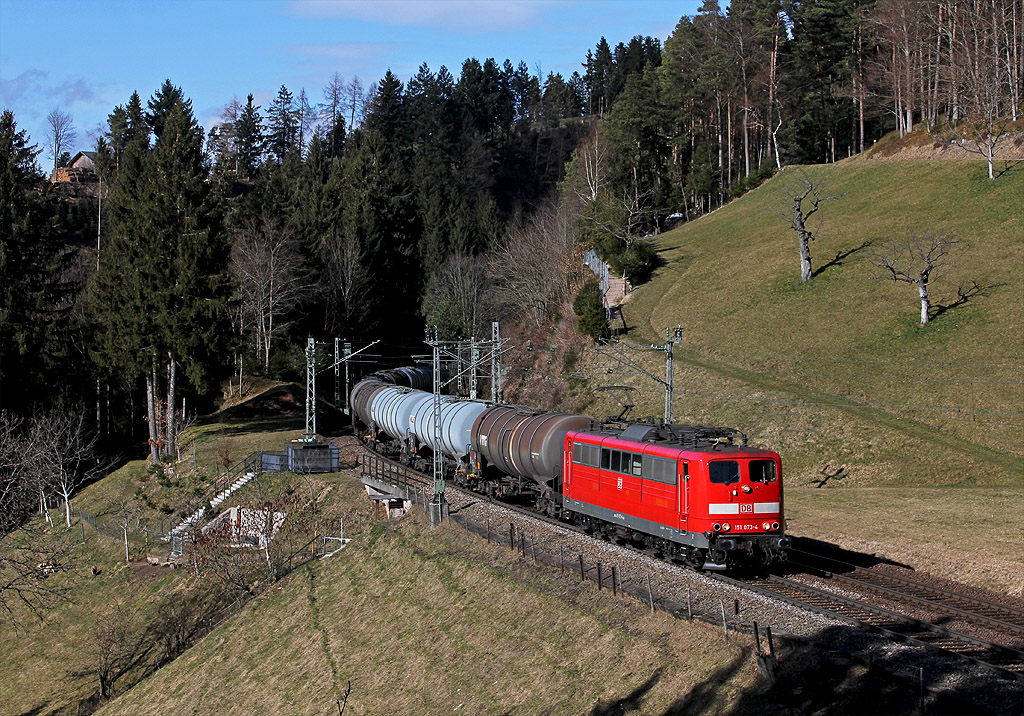 Kesselwagen im Schwarzwald