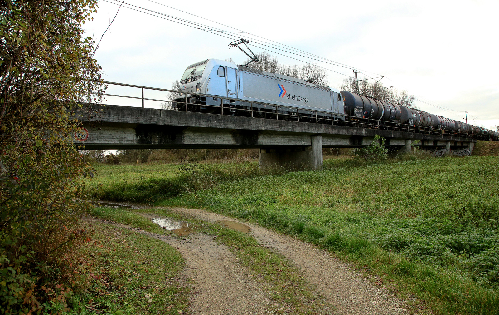 Kesselzug  auf der Paarbrücke