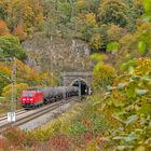 Kesselzug verläßt Eßlinger-Tunnel