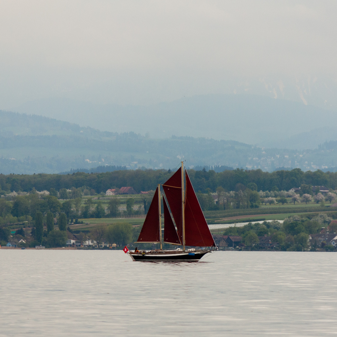 Ketsch auf dem Bodensee