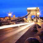 Kettenbrücke über der Donau in Budapest