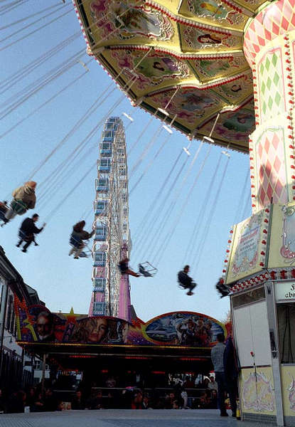 Kettenkarussell an der Basler Herbstmesse