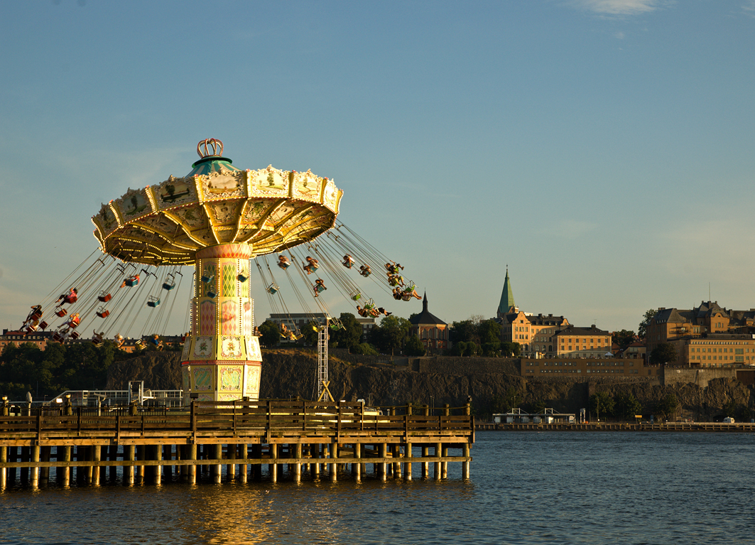 Kettenkarussell im Freizeitpark Gröna Lund