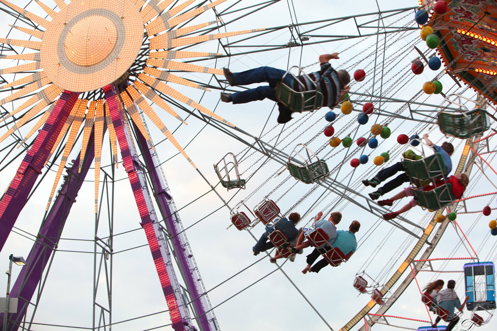 Kettenkarussell und Riesenrad