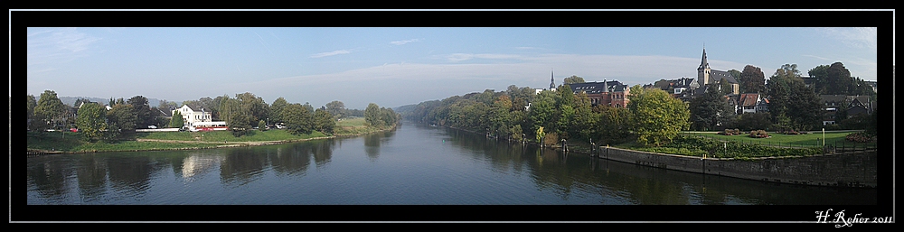 Kettwig Stausee ohne Hochwasser