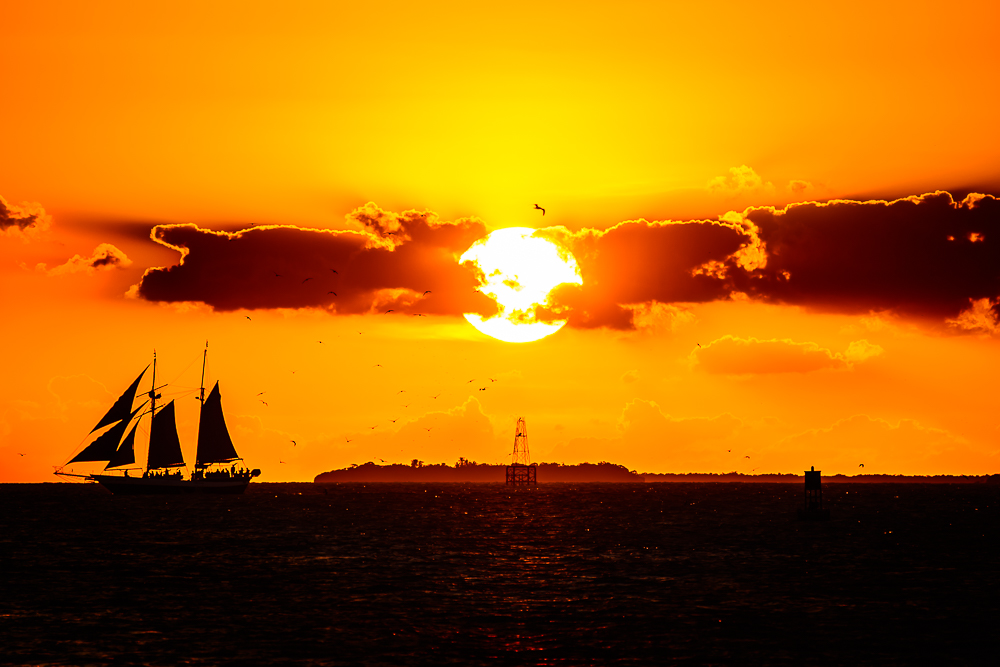 Key West - Sunset at Sunset Celebration, Key West, Florida Foto & Bild