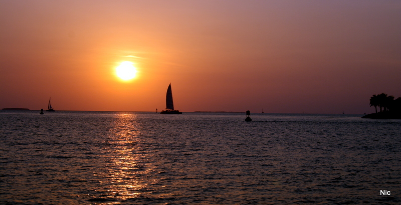 Key West Sunset Sailboattrip 2013