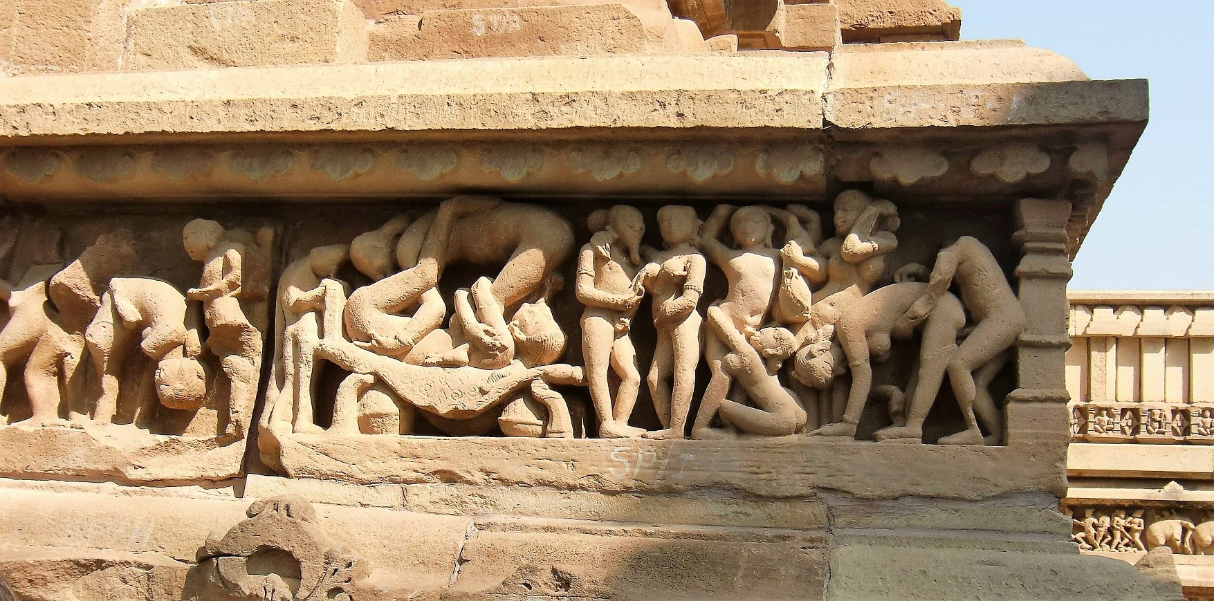 Khajuraho Tempel im Detail