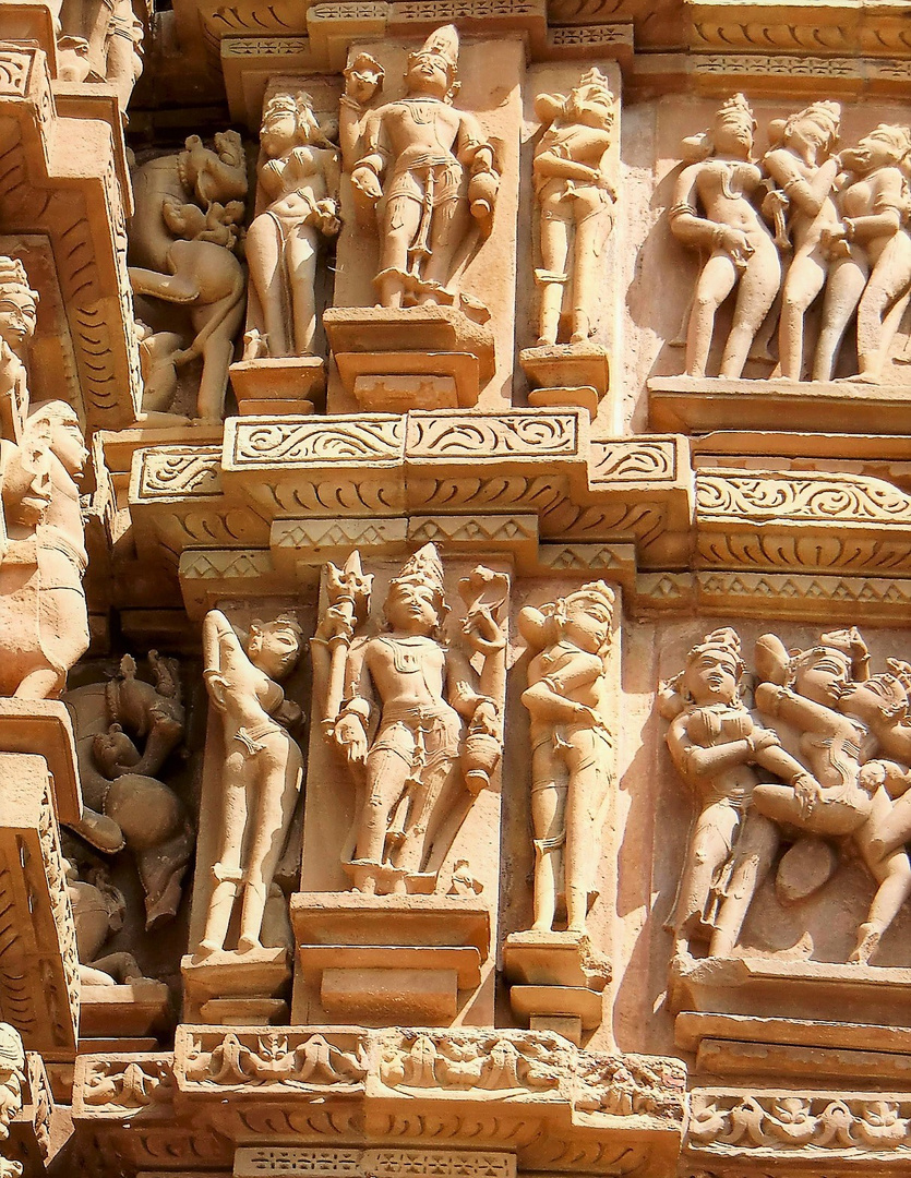 Khajuraho Tempel im Detail