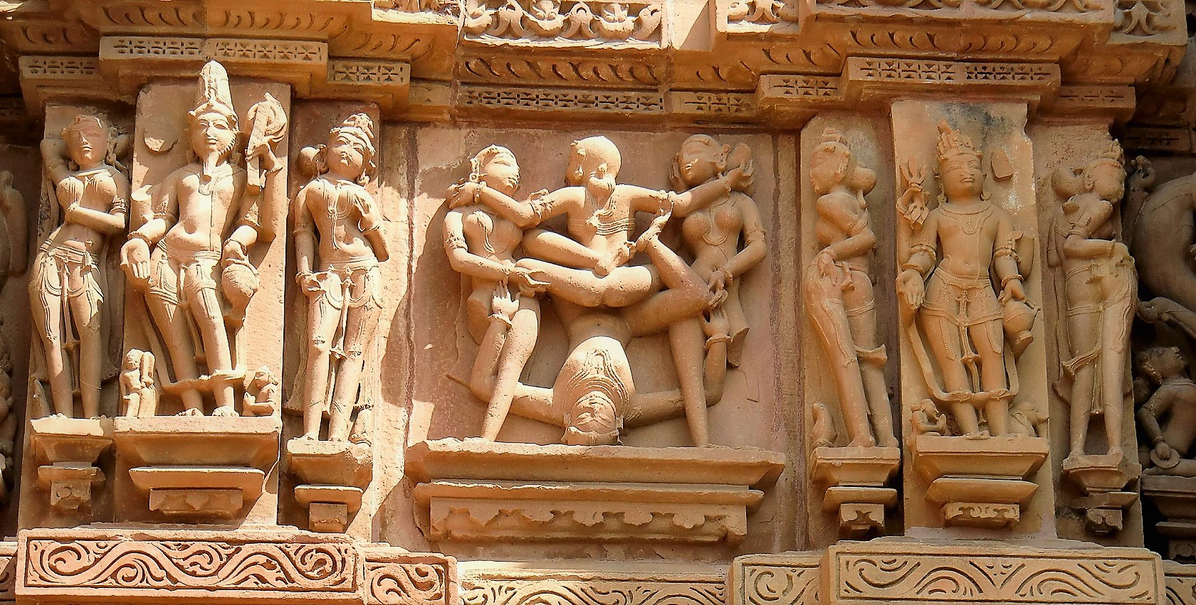 Khajuraho Tempel im Detail