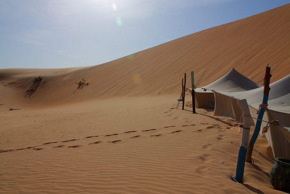 Khaïmas in der Lompoul-Wüste