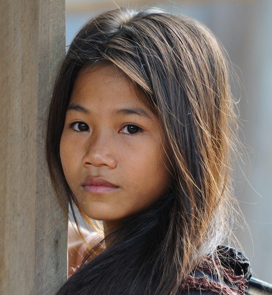 Khamu Girl in Laos von Matthias Krug-Bamberg 