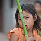  Khamu Girl mit Bambus