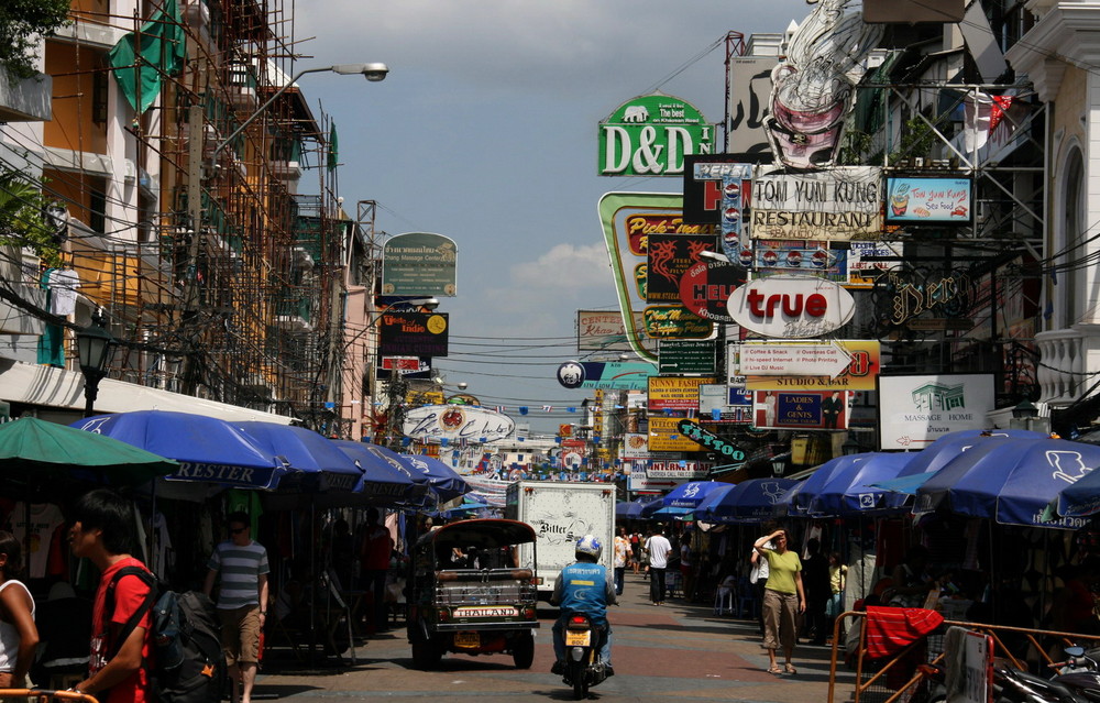 Khao San Road in Bangkok Thailand