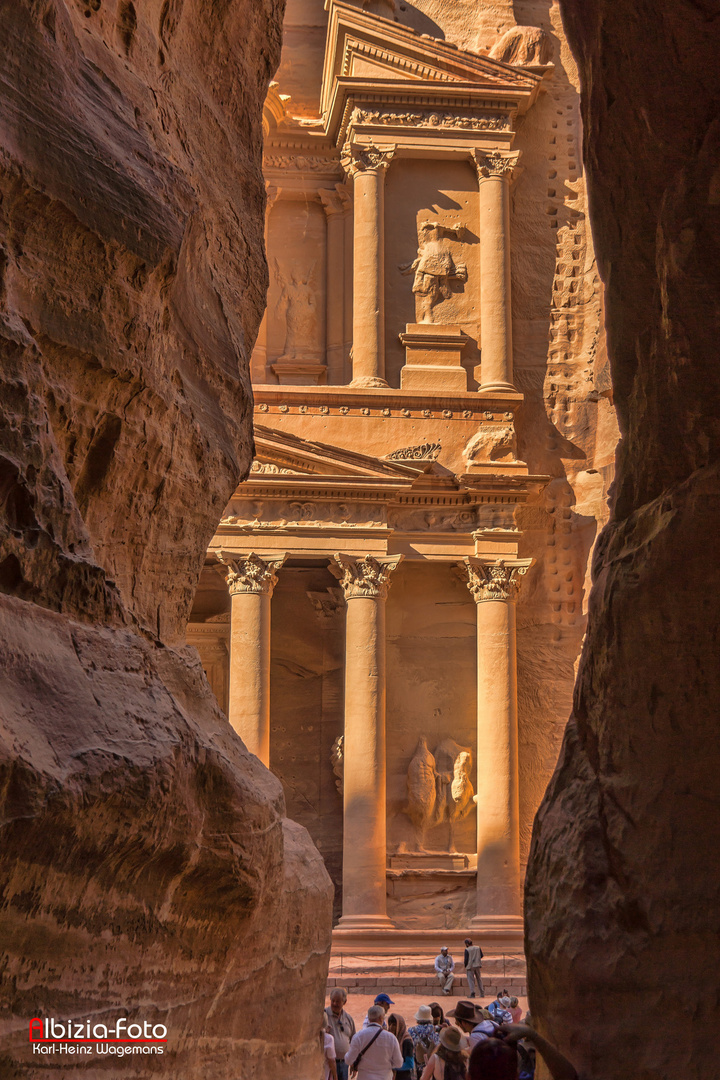 Khazne al-Firaun (Schatzhaus des Pharao) in Petra, Jordanien