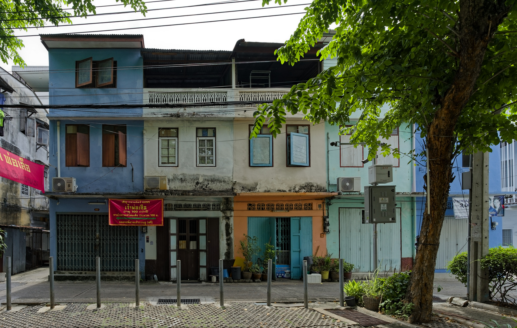 Khlong San - Historische Townhouses