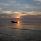 Kho Phangan - Ruderboot - Sonnenuntergang in Thailand
