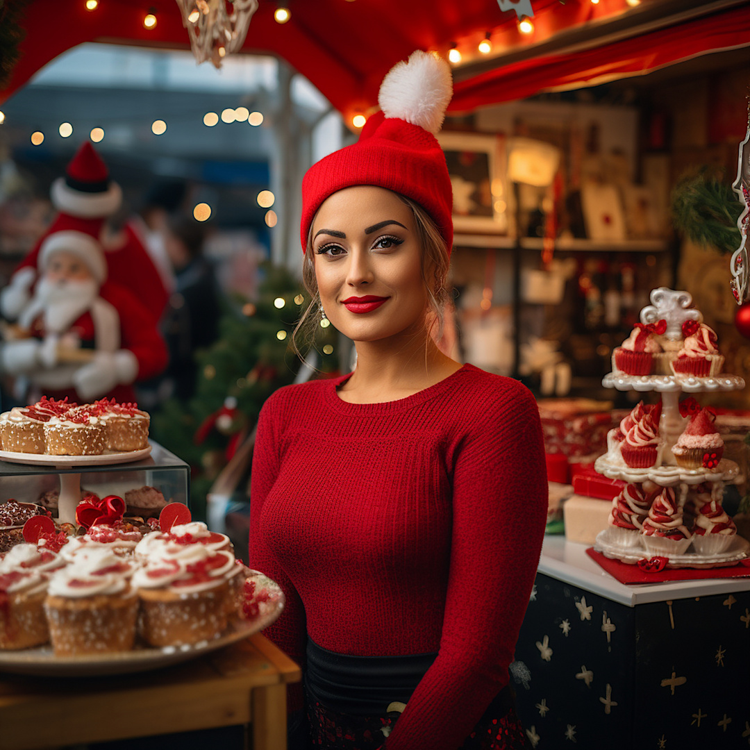 KI Weihnachtsfrau 1 Foto & Bild Bilder auf