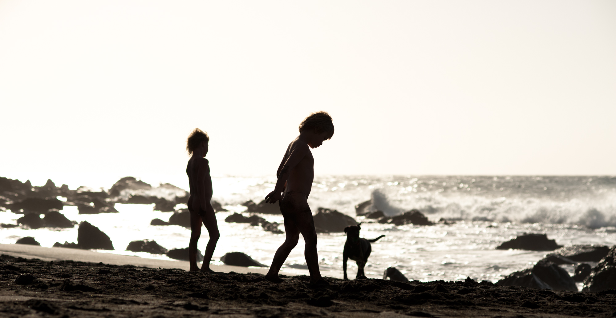 Kids at the beach