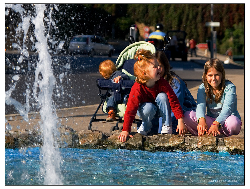 Kids enjoying the water